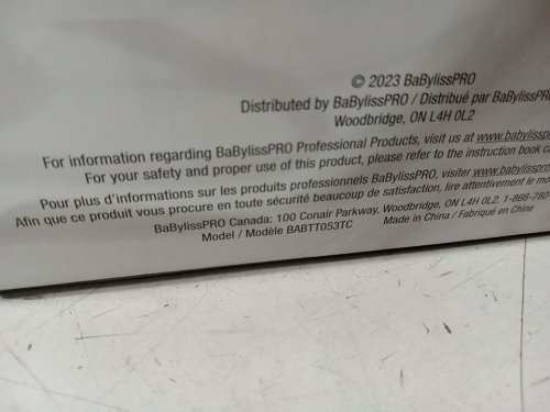 BABYLISS PRO TT TOURMALINE TITANIUM MICRO TRAVEL HAIR DRYER WITH FOLDING HANDLE  - 1500W - RED  (MODEL: BABTT053TC) image 3
