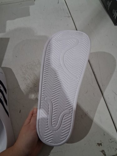 UNISEX ADULT ADIDAS ADLILETTE CLOG - W11, M10 - White/Black (STYLE: 1968133) image 4