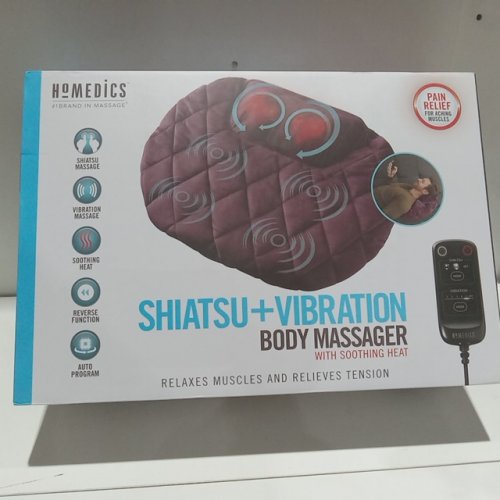 SHIATSU+VIBRATION BODY MASSAGER WITH SOOTHING HEAT (Model: SP-129HBGJ) image 2