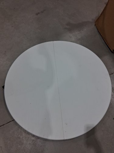 CAMP SOLUTION Round Folding INDOOR/OUTDOOR Table with Handle and Lock 4ft 5" - WHITE (MODEL: SN-RF135) image 3