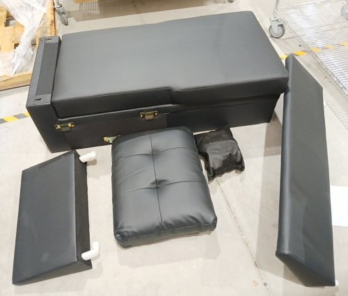 Modular Faux Leather Chaise With Storage - 29.5" x 46.5" - Black (Model: DV5016) image 5