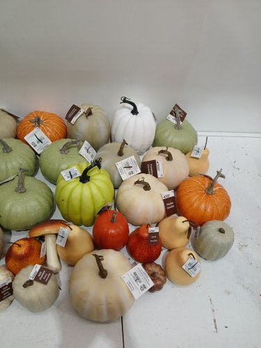 25PC+ ASSORTED FALL STYLE FILLER DECOR - PUMPKINS, ACORNS, PINECONES AND MORE - VARIOUS SIZES image 4