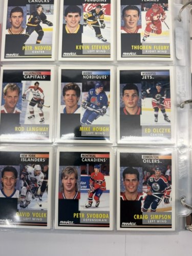 400+ APPROX ASSSTD PINNACLE 1991 HOCKEY NHL CARDS image 20