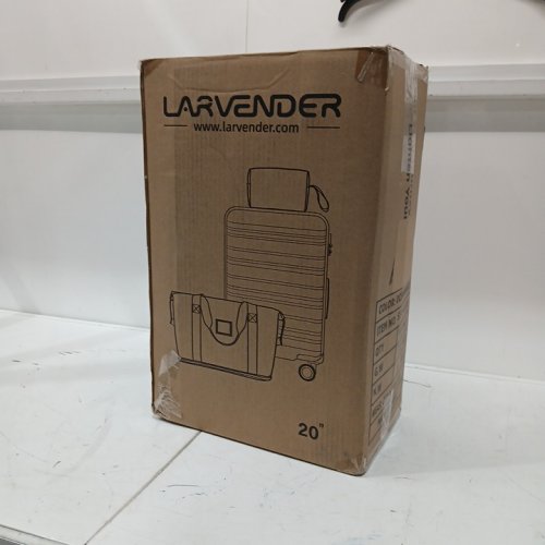 LARVENDER Airline Approved Hardside PC+ABS Suitcase with Spinner Wheels TSA Lock - 20" - BLUE - OCEAN BREEZE image 2