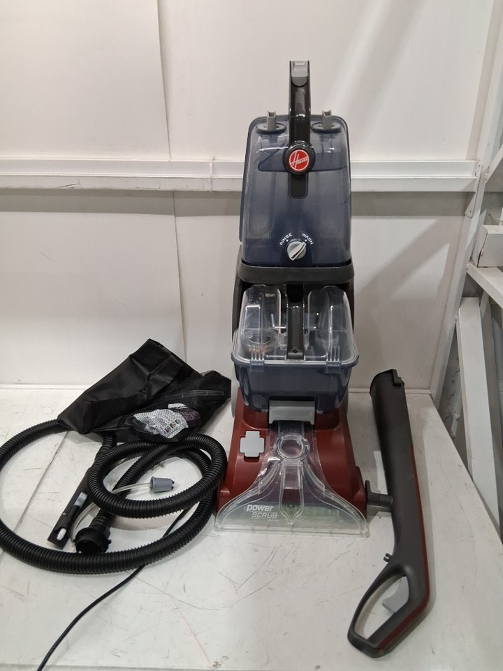Hoover PowerScrub Deluxe Upright Carpet Cleaner with Spin Scrub, Multi‑Directional Brushes, Dual‑Tank System, Heat Force Rapid‑Dry, and Automatic Detergent Mixing - 20 FT Cord - red/black (MODEL: FH50150VCD) image 3