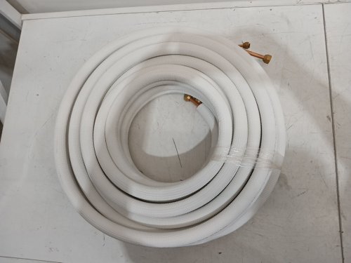 wostore mini split copper line set PE insulated with nuts - 1/4" & 1/2" - 50ft - white image 4