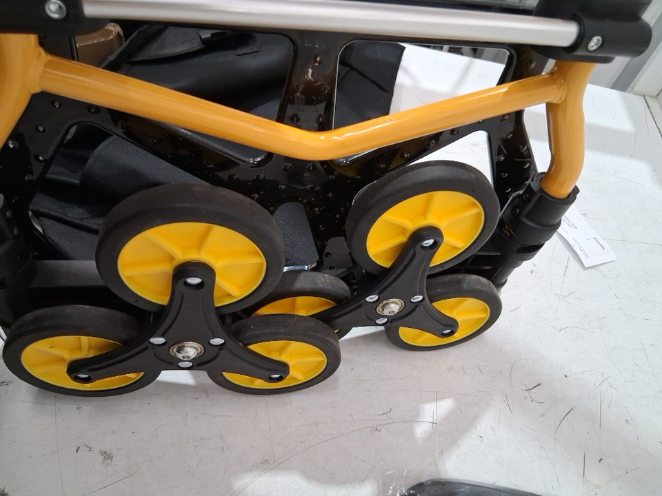 Keoslpy Heavy Duty Stair Climbing Hand Truck Dolly with bag for moving - 330lbs capacity - black/yellow image 4