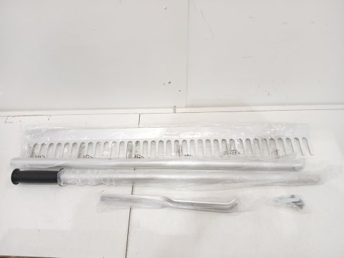 Garden Rake With Adjustable Handle - 67" x 36" - Silver image 3