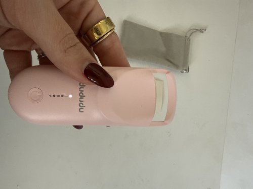 dududu heated electric eyelash curler - 4.33" - pink image 4