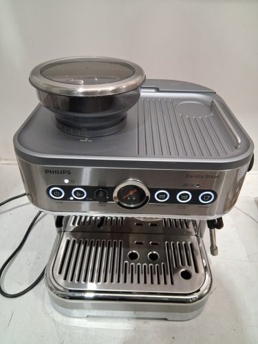 Philips Barista Brew Semi-Automatic Espresso Machine with 58 mm Portafilter, 15-Bar Pump with Single, Double & Americano Buttons, 250 g Bean Container, Premium Calibrated Tamper, Steam Wand w/ 450 ml Milk Jug - Stainless Steel (MODEL: PSA3218/01) image 3