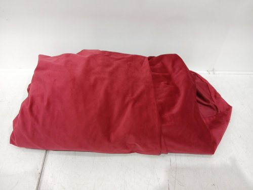 (1 panel) Shiny luxury Extra Long Light Blocking Velvet Curtains with rod pockets - 100" x 144" - ruby / red image 3