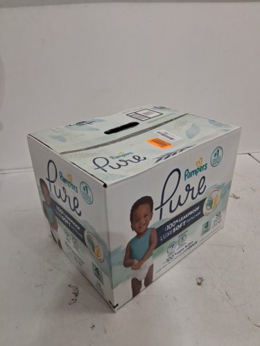 56pk pampers pure protection hypoallergenic unscented disposable diapers - size 3 - 16lb to 28lb image 2