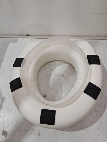 HEALTHSMART PORTABLE ELEVATED ROUND TOILET SEAT RISER WITH SLIP RESISTANT PADS - 5" RAISED - WHITE (MODEL: 522-1508-1901) image 4