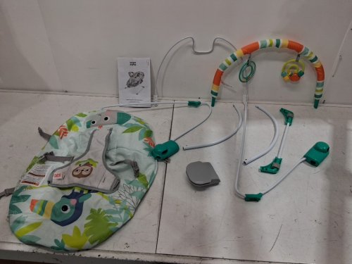 BABY BRIGHT STARTS NO SLIP BOUNCER SOOTHING VIBRATIONS INFANT SEAT - RAINFOREST VIBES - MULTICOLOUR - (MODEL: 12227-ES) image 3