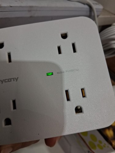 hanycony Power Bar Surge Protector with 8AC Outlets, 4 USB (2 USB C) Charging Ports - 15FT - white (model: HN8U5WC2) image 4