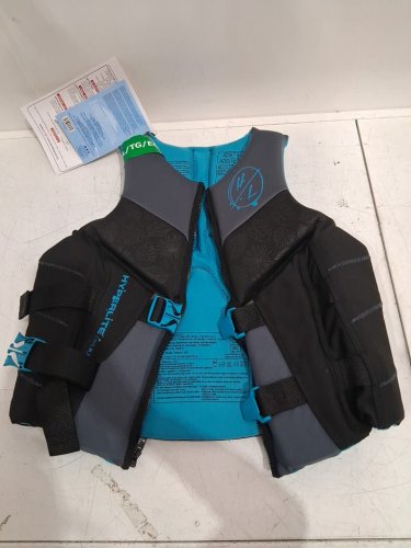 WOMEN'S HYPERLITE NEOPRENE PFD LIFE VEST WITH BUCKLE STRAPS - ADULT extra large - BLACK/GREY/BLUE (MODEL : 3247/1819493) image 3