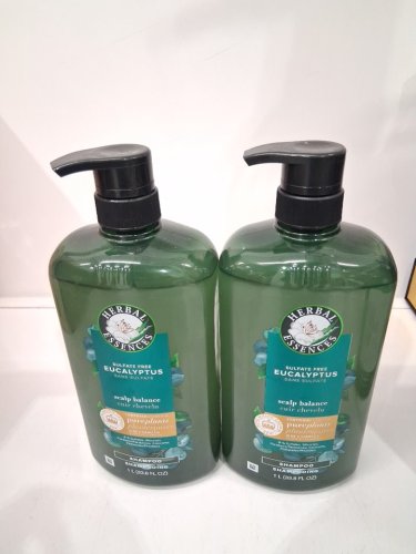 2 herbal essences sulfate free scalp balance eucalyptus shampoo- 1l/each image 2