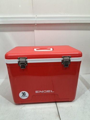 Engel Leak-Proof Airtight Dry box Cooler - 30QT - RED/WHITE (MODEL: UC30R) image 7