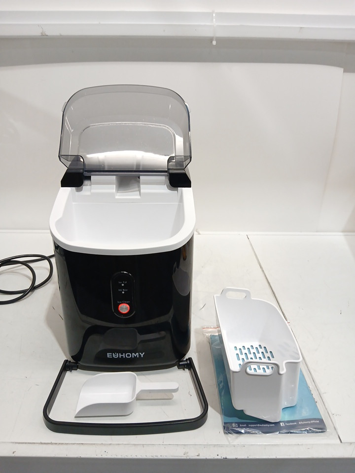 Euhomy Countertop Nugget Ice Maker - Makes 34lbs in a day - Black (Model: IM-12S / IM002-NBL-CAEH) image 3