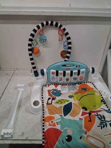 FISHER-PRICE 4-IN-1 BABY MUSICAL GLOW AND GROW KICK & PLAY PIANO GYM PLAYMAT - AGES 0+ MONTHS - MULTI-COLOUR (MODEL: HVX56) image 3