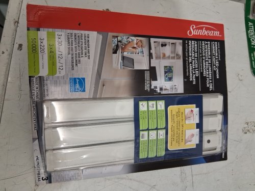 3 Pk Sunbeam Multi-Directional 12'' Dimmable LED Tube, Wave Activated Under Cabinet Light Kit, with 4 Jumper Cable image 3