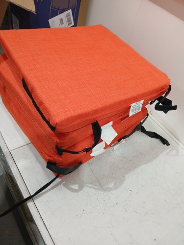 4PK Blazing Needles Outdoor Cushions - 20" x 19" - tangerine dream image 4