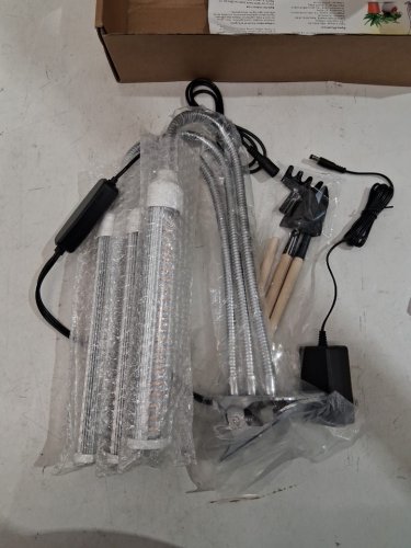 FLEXIBLE CLIP-ON 3-HEAD LED GROW LIGHT - 25" 12V - WHITE/SILVER image 4