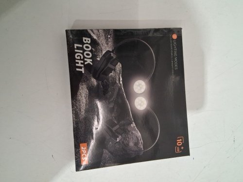 2PK LED Rechargeable Book Lights with adjustable light modes - black image 2