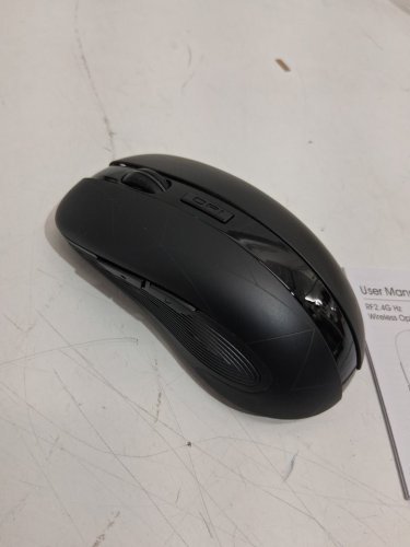 Rii 2.4G Wireless Mouse 5 Buttons Rechargeable Mobile Optical Mouse with USB Nano Receiver - black (model: RM200) image 4