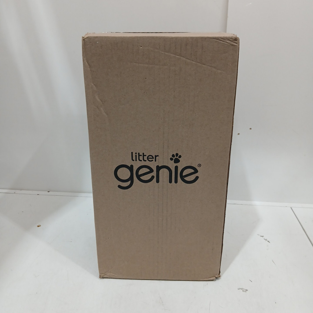 litter genie style cat litter odor control disposal system pail - 18.1" - white (model: ‎I000710) image 2
