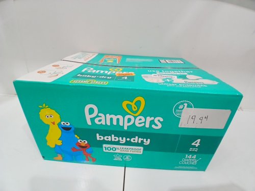 144PK PAMPERS bay dry 100% leakproof DISPOSABLE DIAPERS - SIZE 4(22-37lbs) image 2
