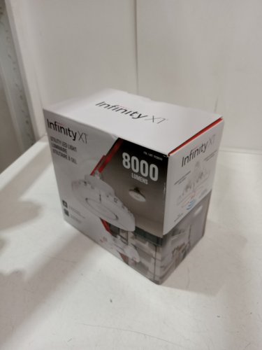 Infinity X1 3-PANEL Garage Utility LED light WITH E26 BASE - 8000 Lumens - WHITE (MODEL: 1938040) image 2