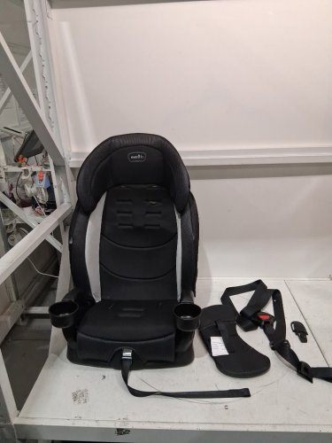EVENFLO CHASE PLUS 2-IN-1 BOOSTER CAR SEAT FOR KIDS, 5-POINT HARNESS CONVERTS TO HIGH BACK BOOSTER - HURON/BLACK/GREY (MODEL: 30712344C) image 3