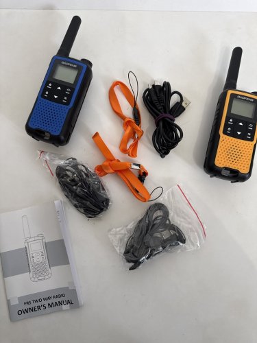 2PK BAOFENG two way walkie talkie for kids - BLUE/ORANGE (MODEL: T22A-2) image 3