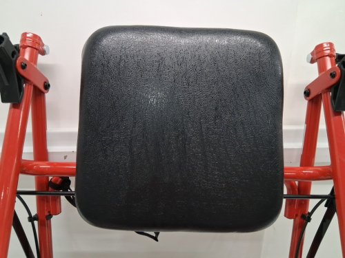 MEDLINE GUARDIAN BASIC STEEL ROLLATOR WITH 8" WHEELS ROLLING WALKER - 300LB CAPACITY - RED (MODEL: MDS86860ERS8) image 5