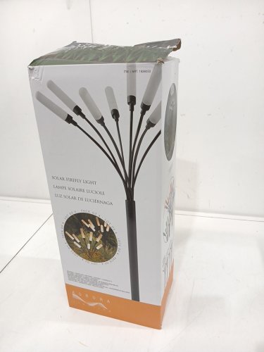 4PK AURORA LIGHTING OUTDOOR SOLAR FIREFLY CLUSTER LIGHT - 3" X 3" X 28" - 25LM - MULTICOLOURED/BLACK (MODEL: 1938050) image 2