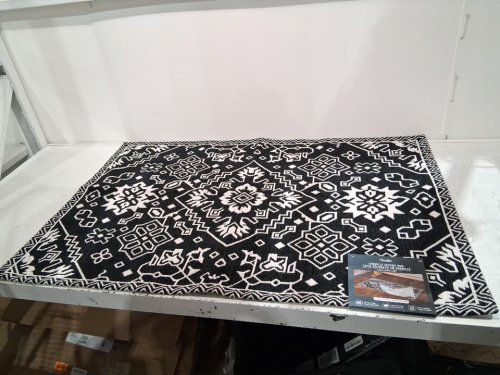Sadie Accent non-slip Mat -45" x 30" - black/cream (model:1992776) image 2