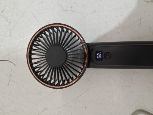 TUNISE PORTABLE HANDHELD FAN - BLACK - (model: m12) image 4