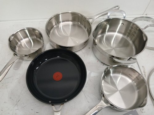 10PC JAMIE OLIVER  + tefal STAINLESS STEEL COOKWARE SET  (MODEL: 1974665) image 6