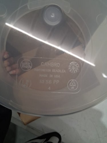 CAMBRO Camwear Round Food Storage Container with Lid - 6qt - clear image 5