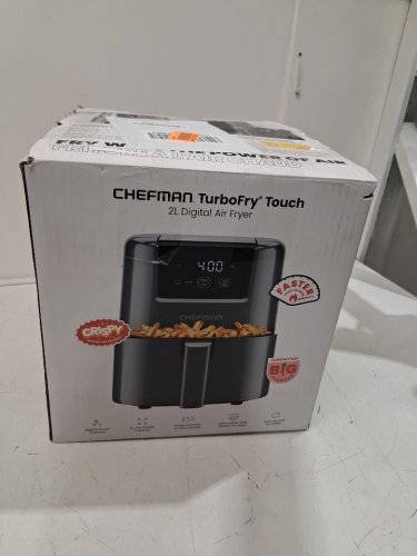 CHEFMAN Mini TURBOFRY TOUCH DIGITAL Air Fryer - 2L - GREY (MODEL:RJ38-2T-GREY) image 2