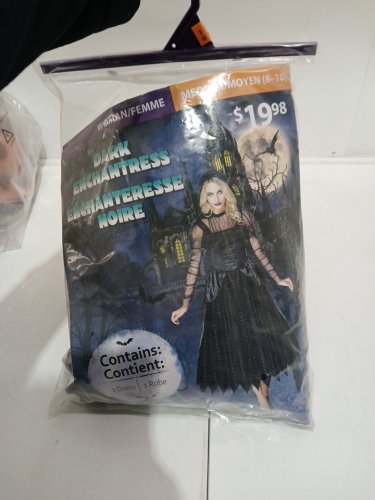 WOMEN'S HALLOWEEN dark enchantress COSTUME - MEDIUM (8-10) - BLACK / PURPLE (ITEM: 12936M) image 3
