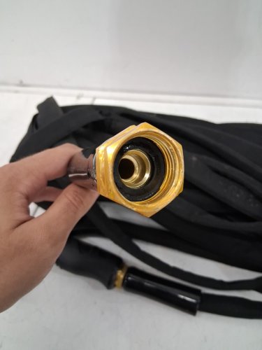 Garden Hose Non-Expandable with 10-Function Nozzle - 100FT - black image 3