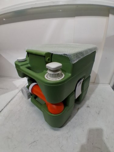 Costwasy Portable Camping Toilet Porta Potty with Level Indicator and 22 L Detachable Waste Tank - Green (Model: BA8420GN) image 4
