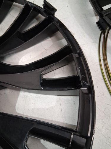 4pk Hubcaps Wheel Covers for various models - 16" - black/gloss (model: t-r16-20) image 5