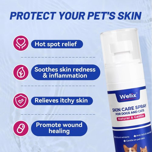 Wellix Hot Spot Treatment and Itch Relief Spray for Dogs and Cats - 100ml image 2