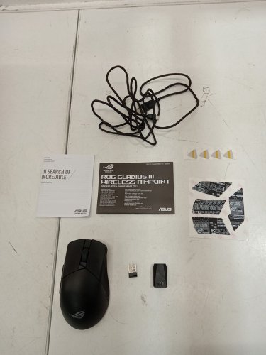 asus ROG gladius 3 wireless aimpoint gaming mouse with bluetooth connection - 36000dpi - black (model: P711 ROG GIII WL AIMPOINT) image 3
