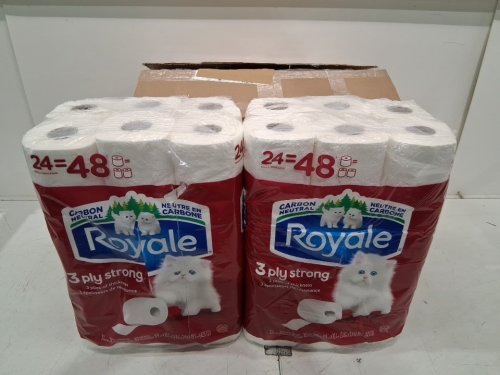 48PK Royale 3-Ply Strong Toilet Paper - white (Model: ‎63435-70369) image 2