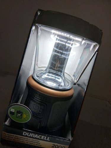 DURACELL TRI-POWER RECHARGEABLE WATERPROOF LANTERN - WITH 360°/180° ILLUMINATION, USB-C PORT AND 6 LIGHT MODES - 65LM-2000LM - BLACK (MODEL: 1654528) image 3