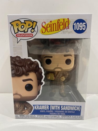 Funko pop! Television: Seinfeld - kramer (with sandwich) vinyl figure (#1095) image 2